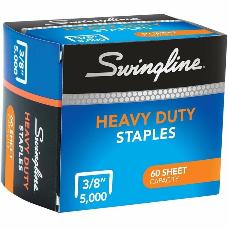 Swingline Staples, Heavy Duty, 3/8" Length, 60 Sheet Capacity, 100/Strip, 5000/Box, 1 Pack (79398) - Image 5